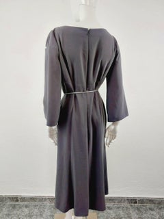 Thierry Mugler Curved Cut Out Deconstructed Geisha Sculptural Trapeze Midi Dress