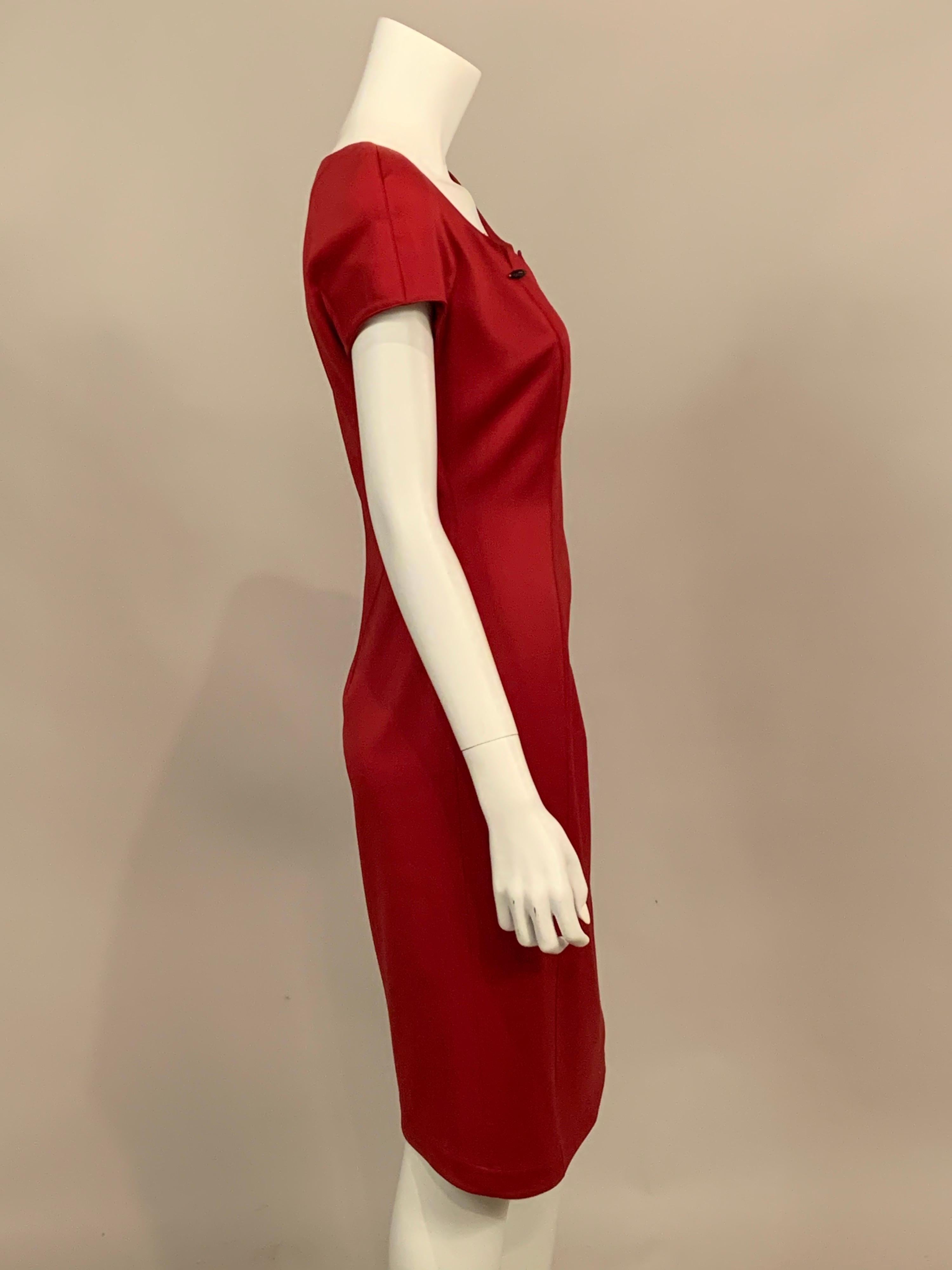 thierry mugler red dress