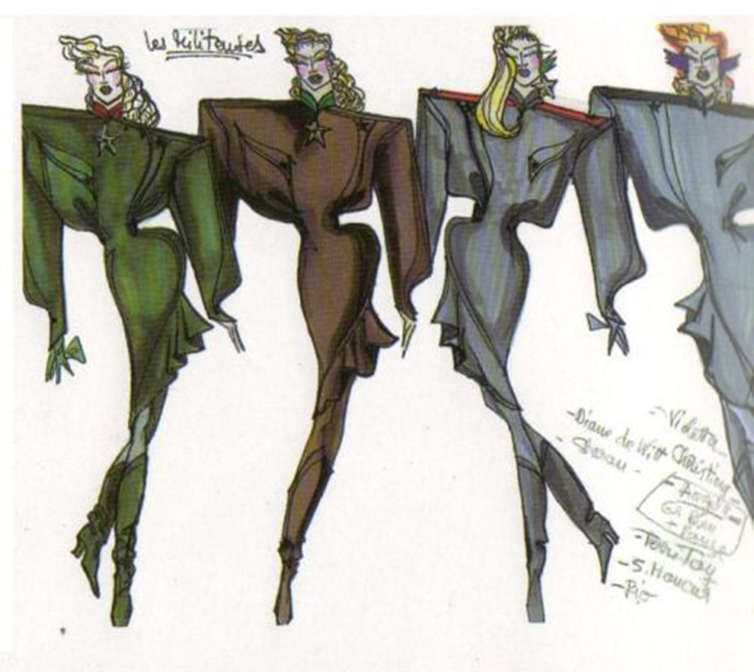 THIERRY MUGLER F/W 1986 Pasarela 