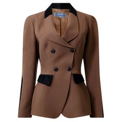 THIERRY MUGLER F/W 1996 Rare Runway "Corporate Class" Equestrian Style Jacket