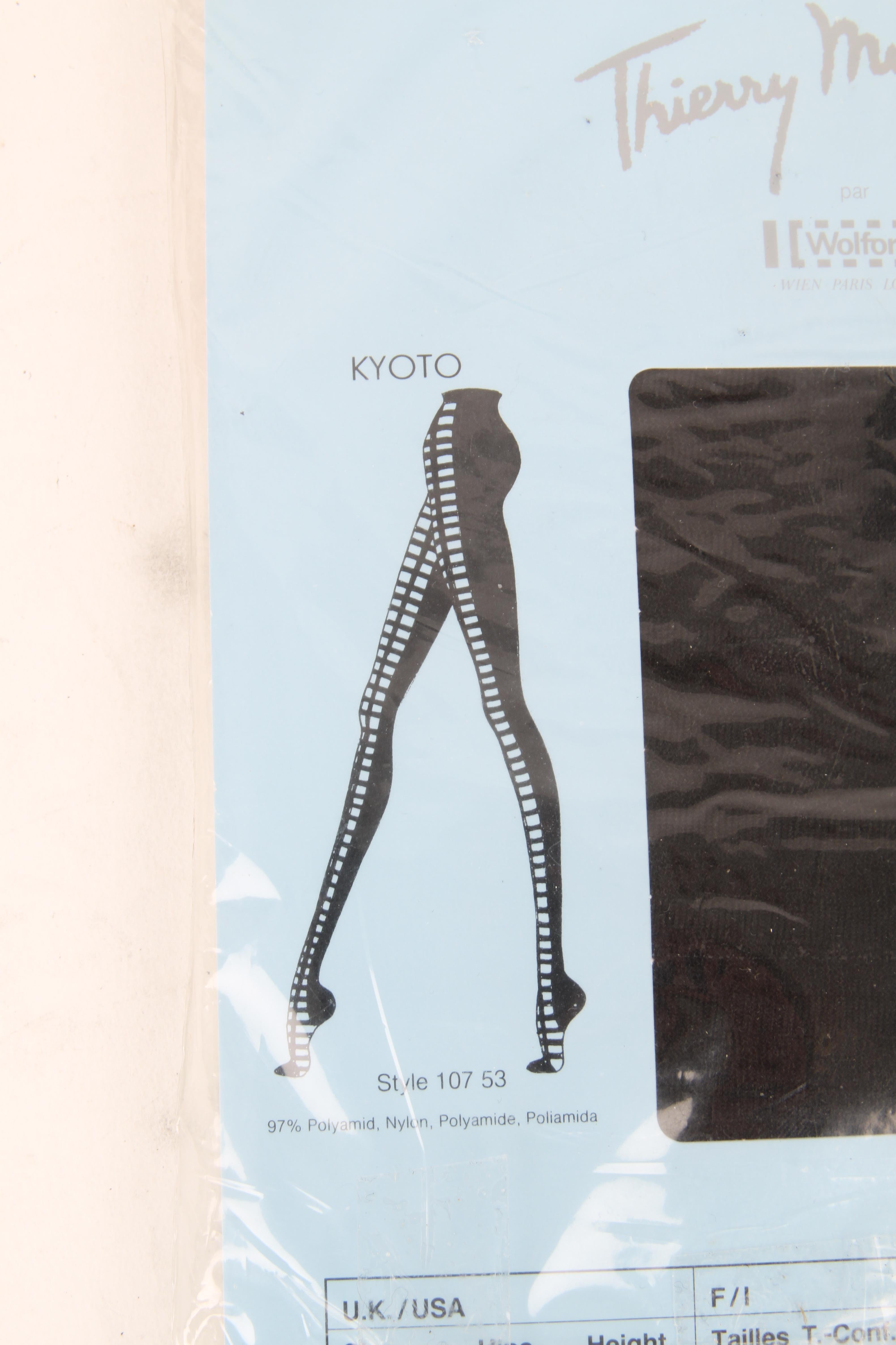 Thierry Mugler for Wolford Black Sheer 