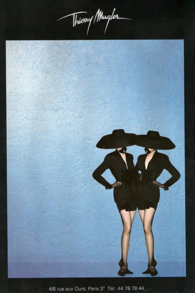 Thierry Mugler FW 1994 Velvet Appliqué Runway Jacket at 1stDibs