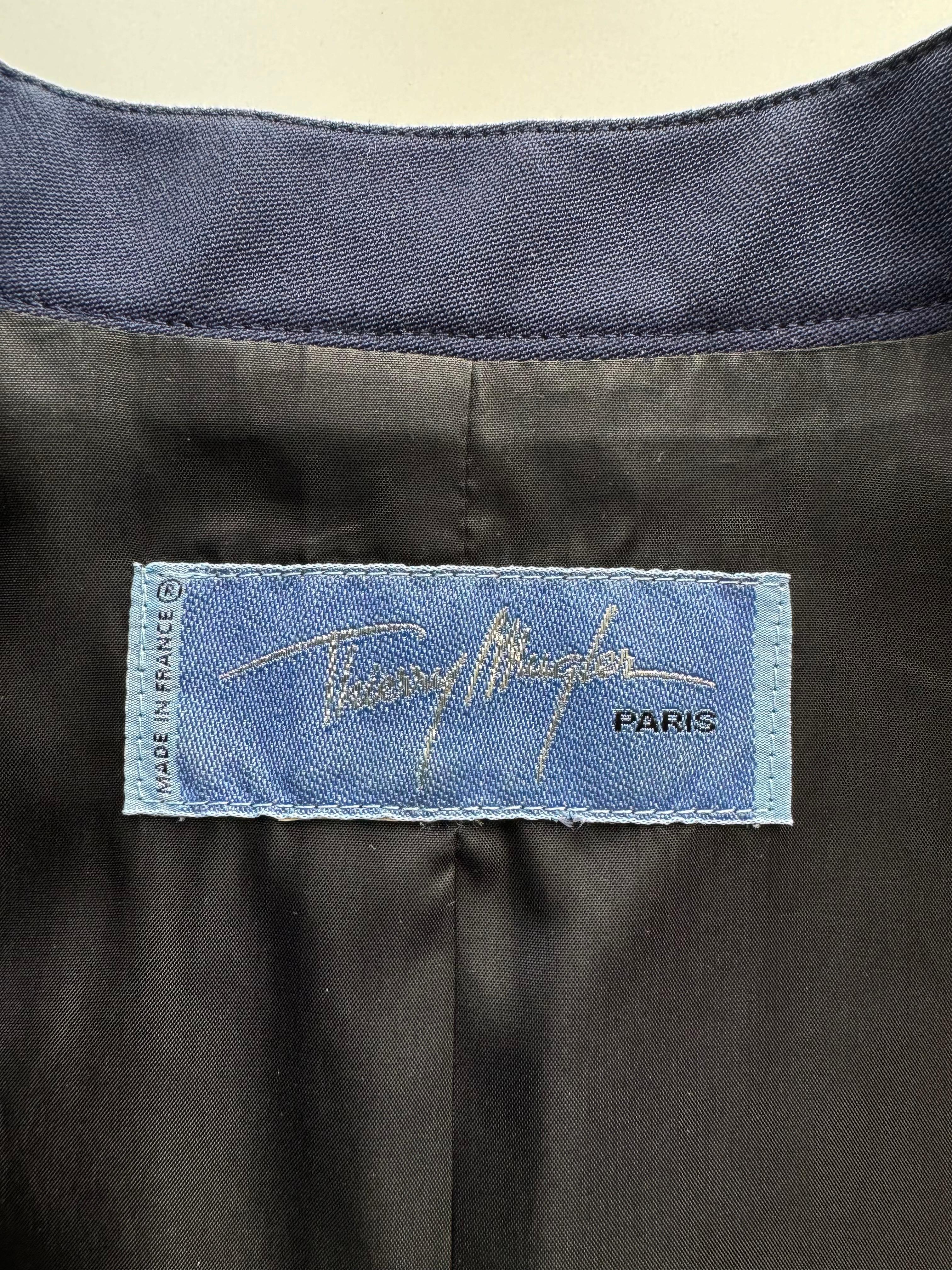 Chaqueta de terciopelo con aplique Thierry Mugler FW 1994 en venta 4