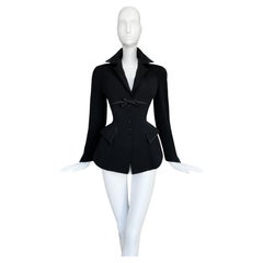 Thierry Mugler FW 1995 Black Sculptural Jacket