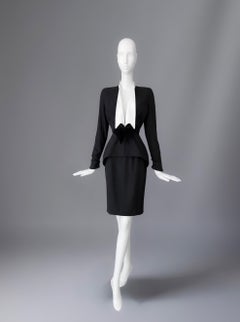 Thierry Mugler FW 1995 Bombshell Silk Details Skirt Suit