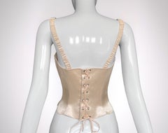 Thierry Mugler FW 1998 Silk Corset Bustier Top Bodice