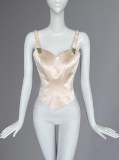 Thierry Mugler FW 1998, bustino in seta con corpetto top