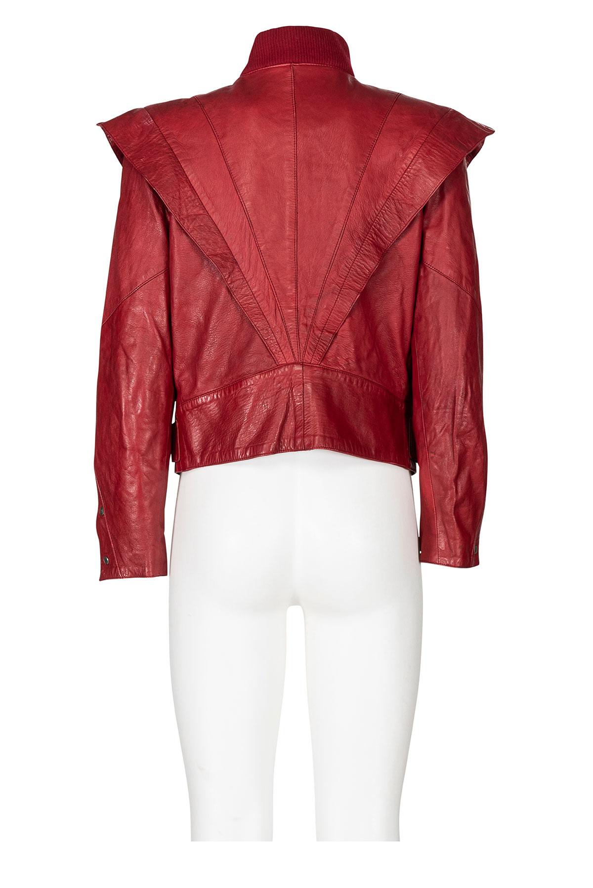 THIERRY MUGLER FW 79 Iconic and Rare Double Breast Leather Jacket In condizioni discrete in vendita a Milano, MILANO