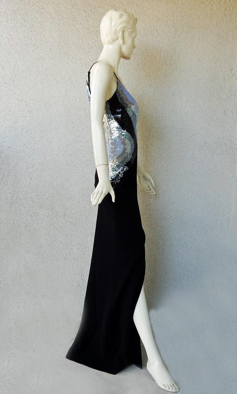 Women's Thierry Mugler Glitter Goddess Entrance Dress Gown NWT Sold Out