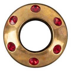 Bracciale in metallo dorato Thierry Mugler, anni '90