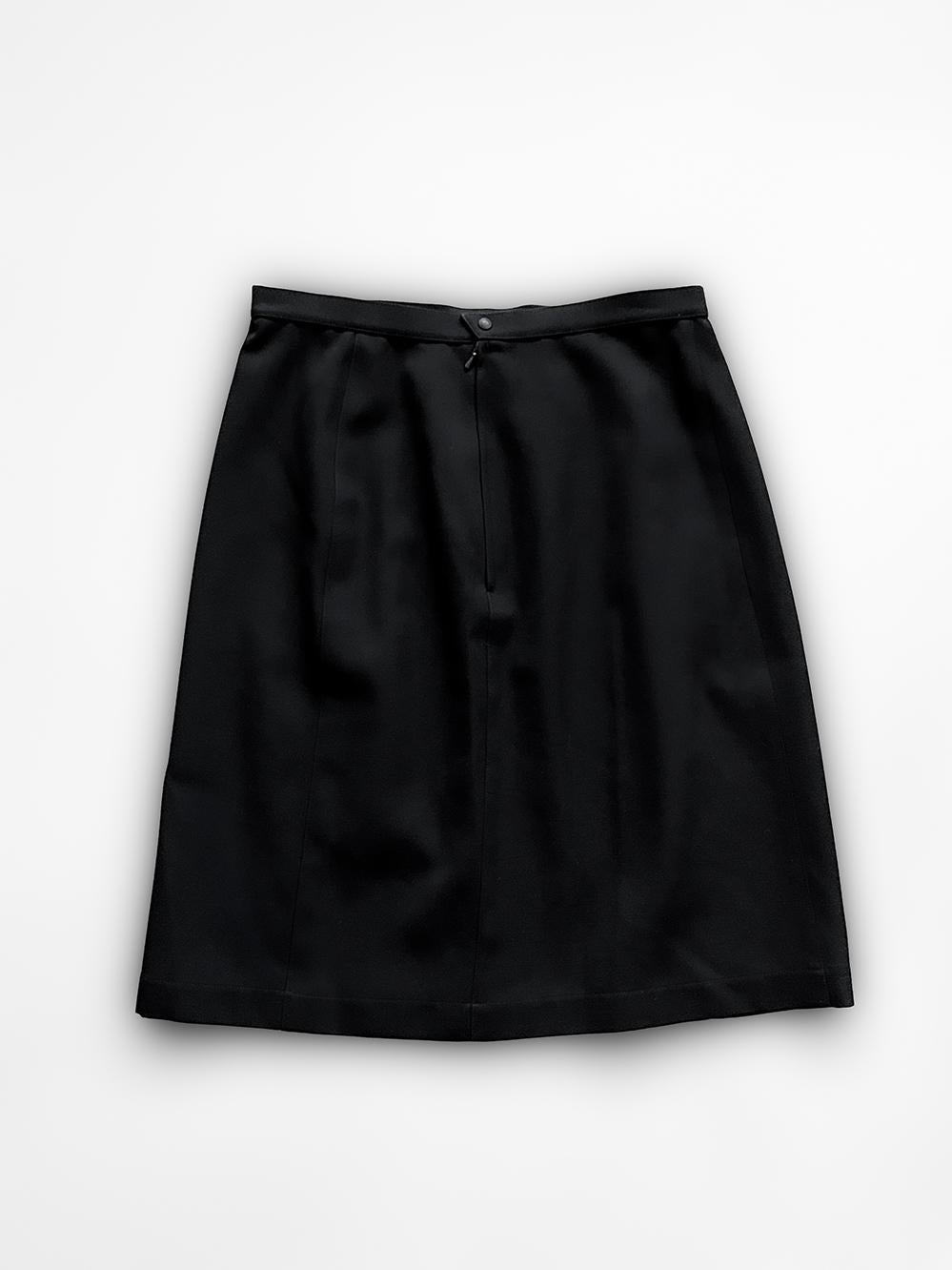 Thierry Mugler Gorgeous Suit Black Drama Collar Jewel Pearl FW 1996 Jacket Skirt For Sale 8