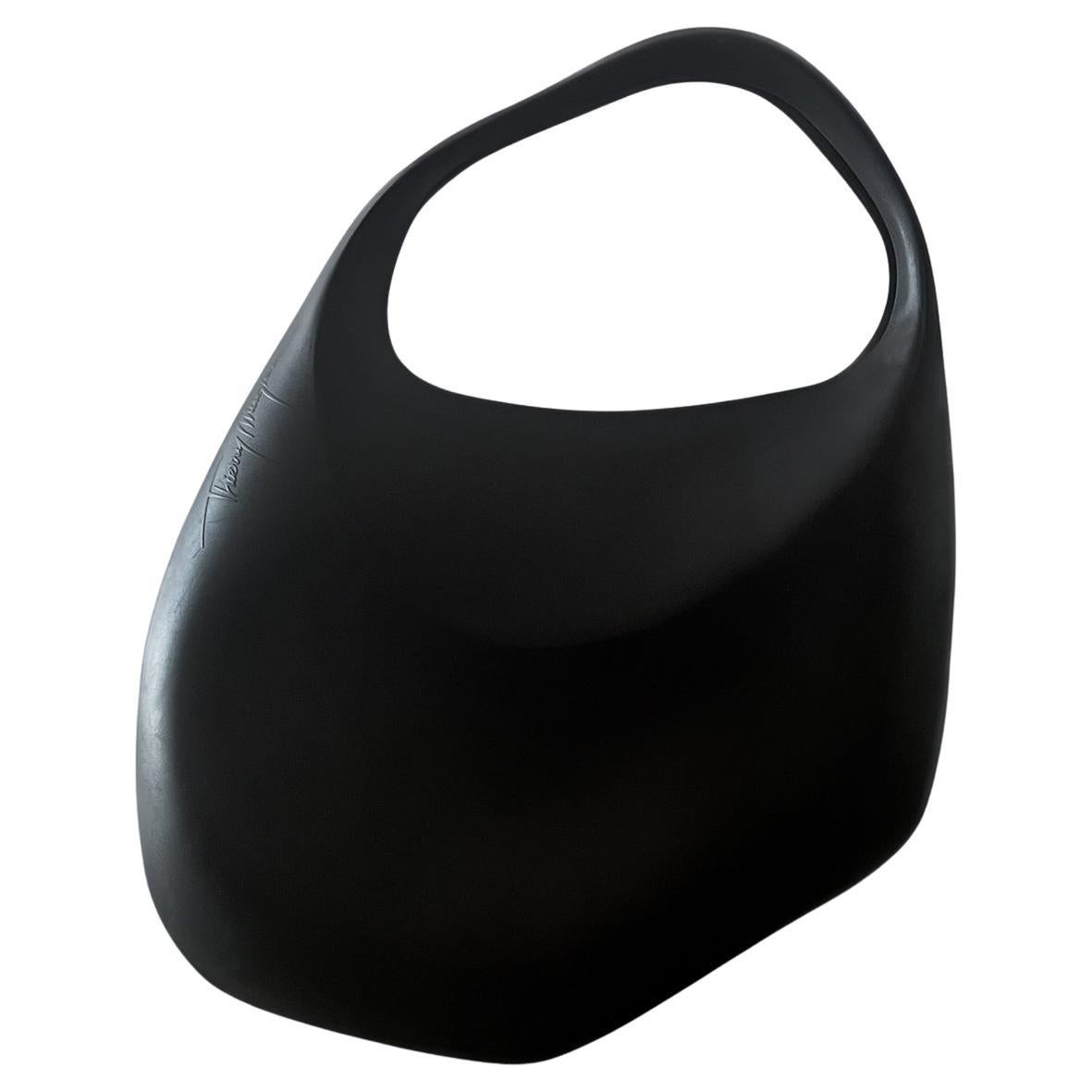 Thierry Mugler Iconic Black Le Bubble Bag  Rubber Handbag For Sale