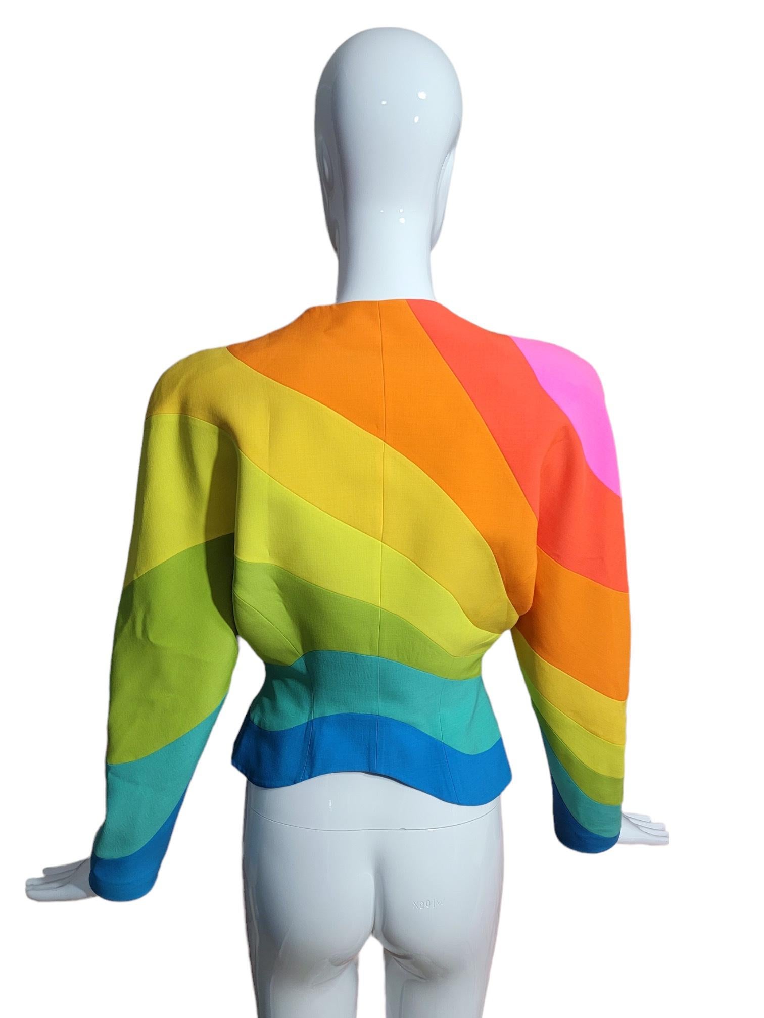 Giacca Thierry Mugler Iconic Rainbow 