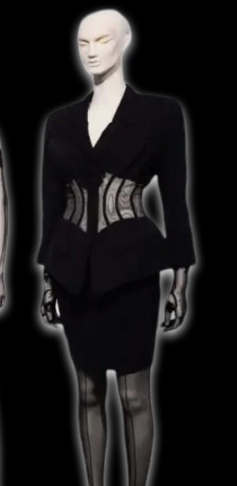 Thierry Mugler Set giacca e gonna a corsetto in vendita 6