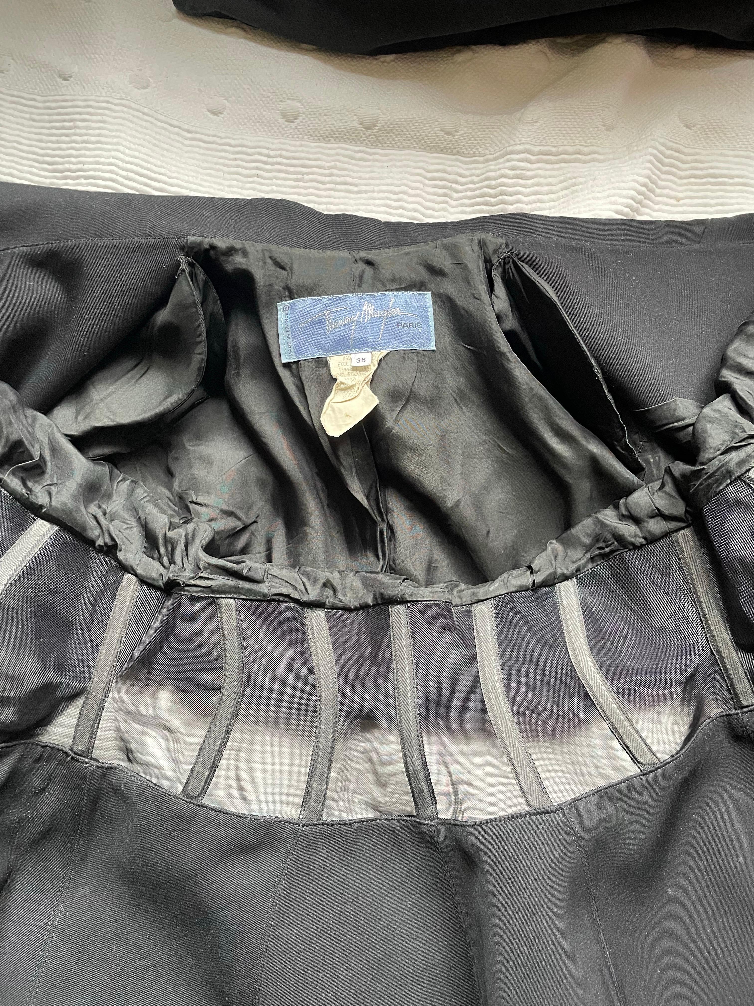 Thierry Mugler Set giacca e gonna a corsetto in vendita 1