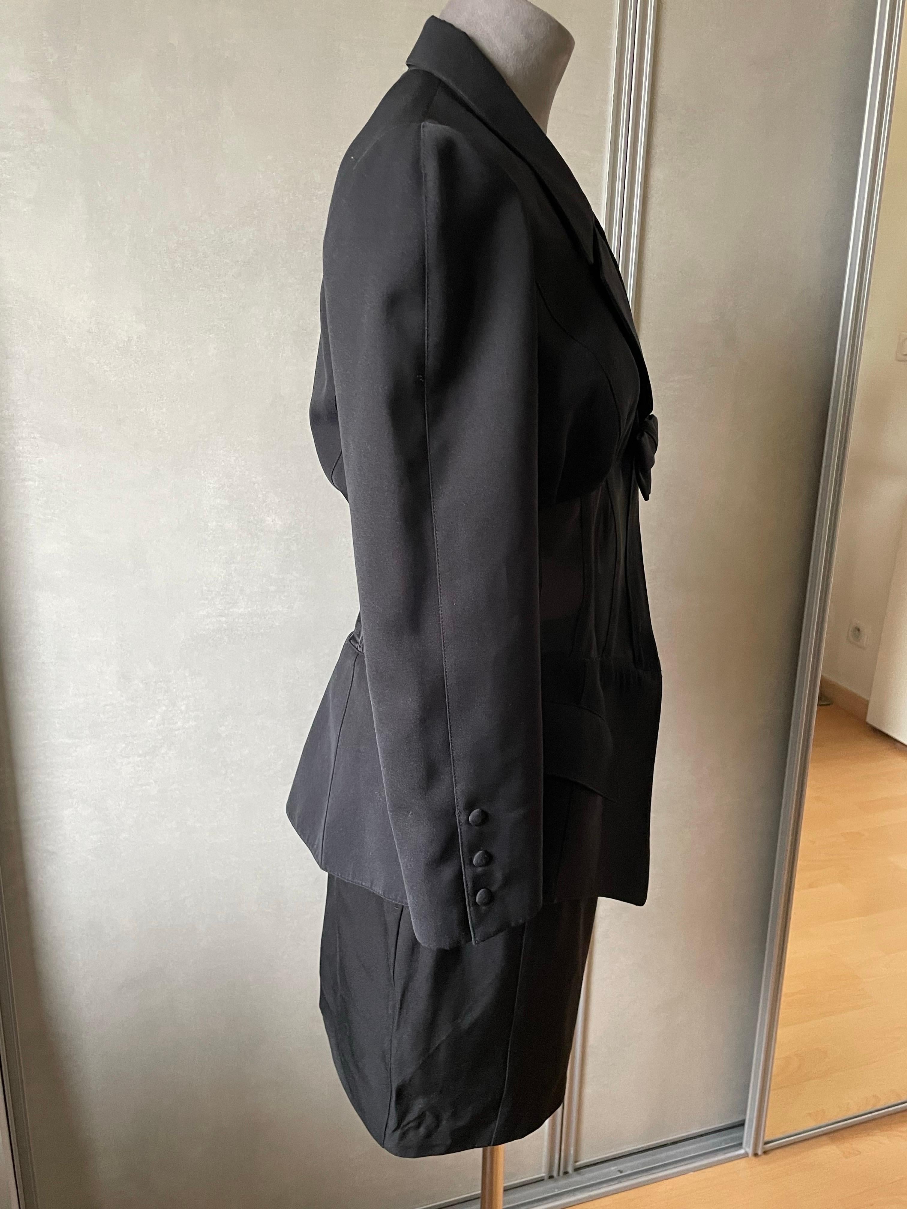 Thierry Mugler Set giacca e gonna a corsetto in vendita 2