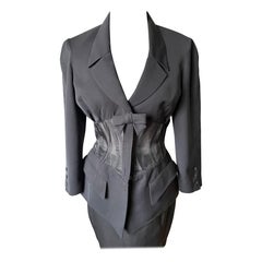 THIERRY MUGLER Jacket and skirt corset set