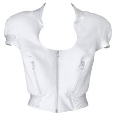 Thierry Mugler - Giacca crop impreziosita con paillettes in stile giapponese