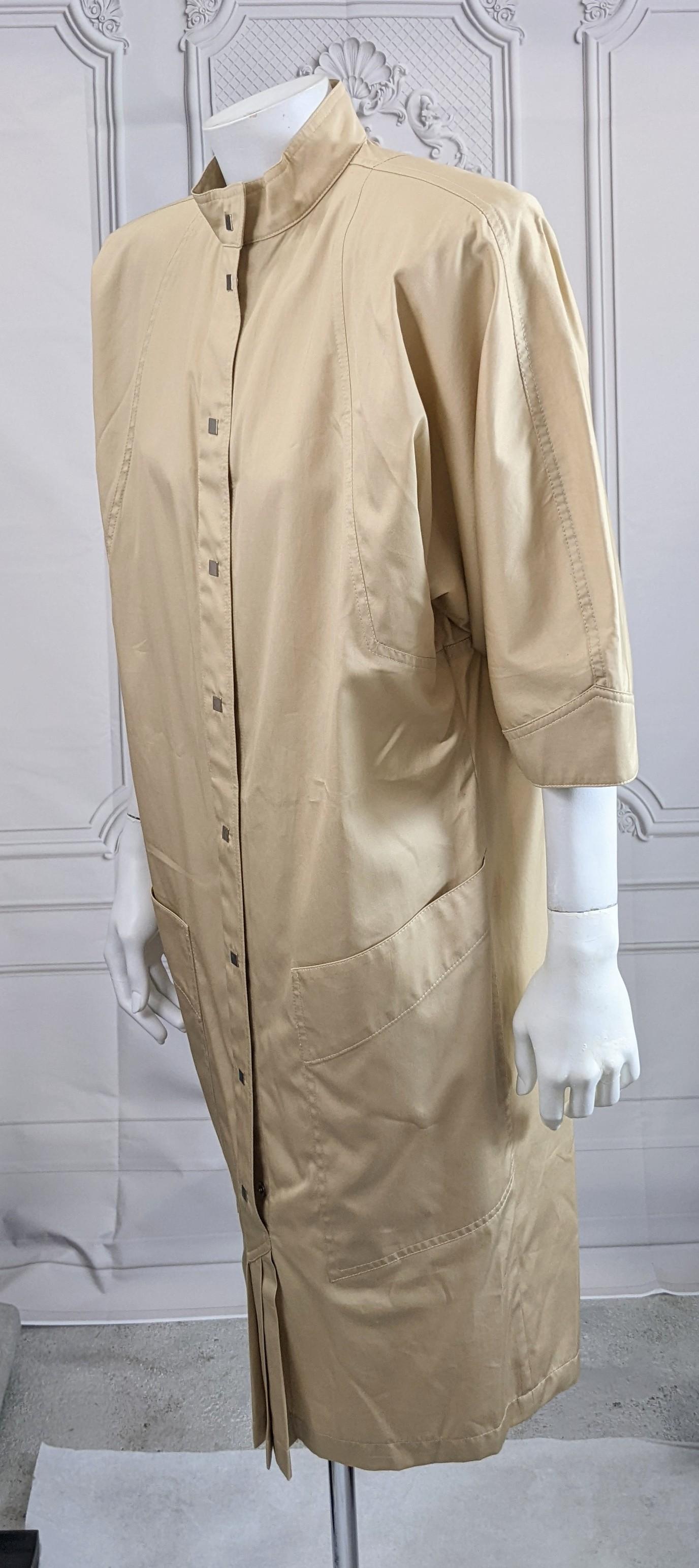 Thierry Mugler Khaki Safari-Kleid von Thierry Mugler (Braun) im Angebot