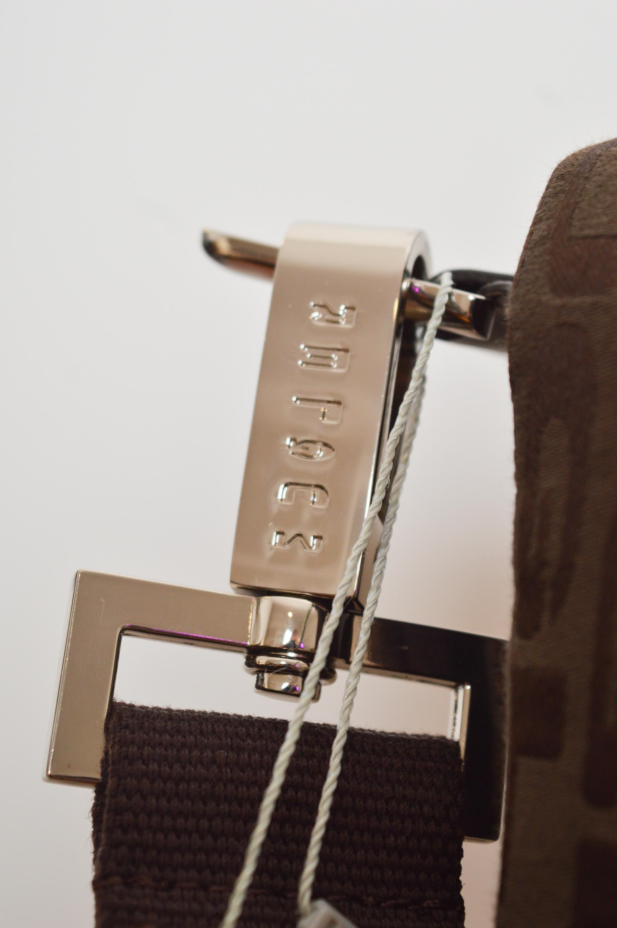 Marron Thierry Mugler Large sacoche en jacquard marron chocolat - ordinateur portable en vente