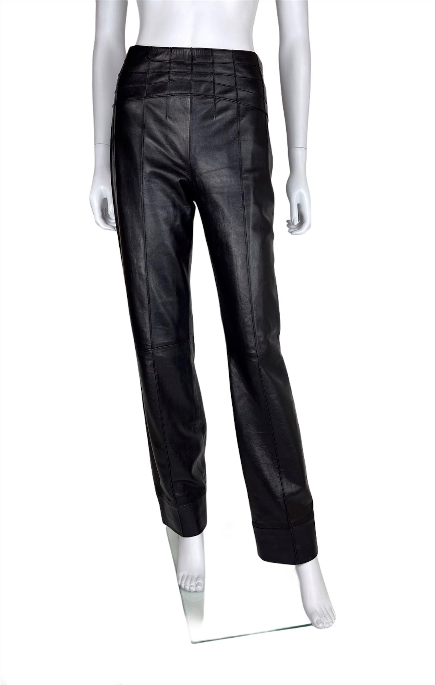 2000's Thierry Mugler Leather Set Matrix Style S/M 3