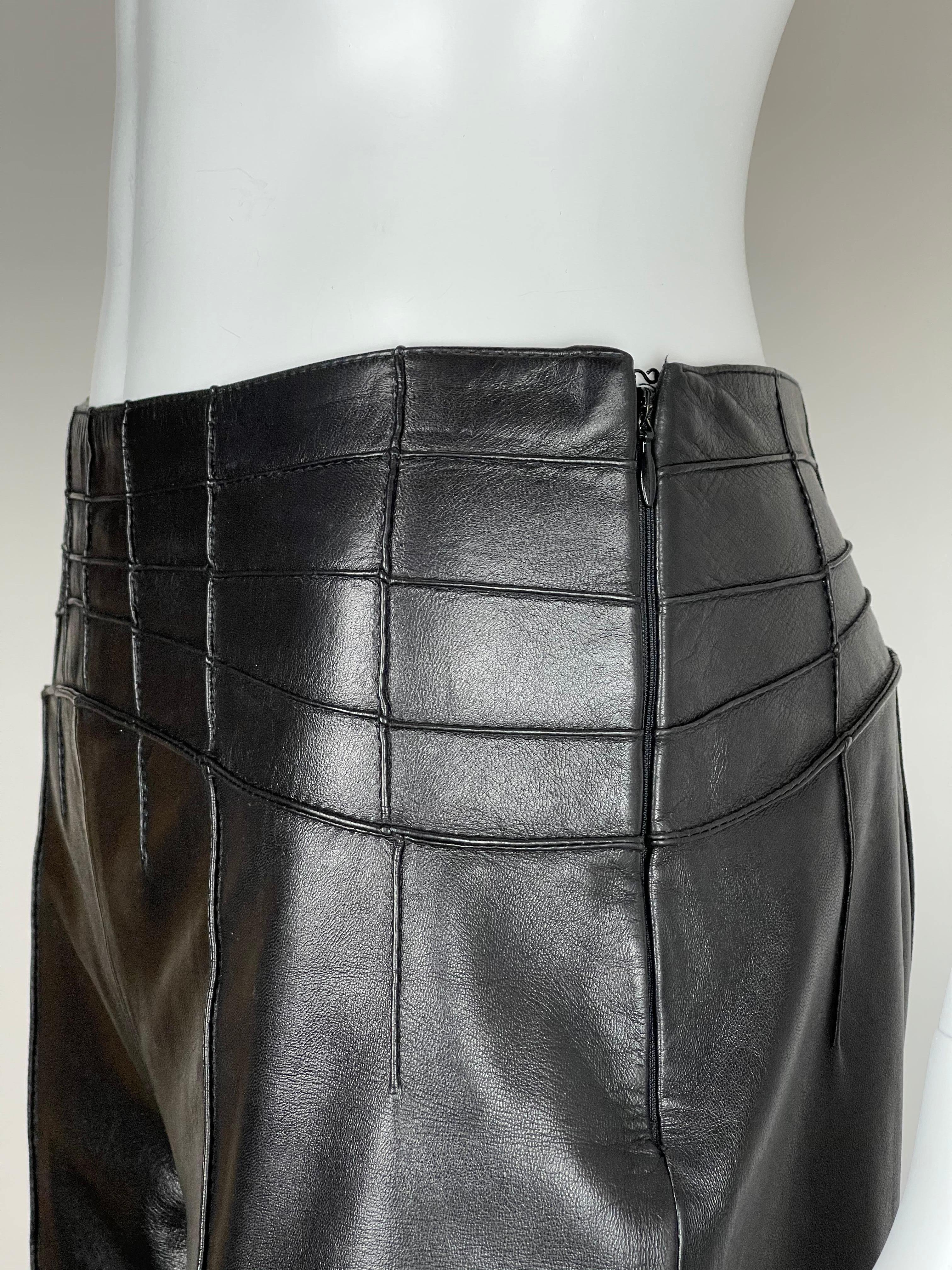 2000's Thierry Mugler Leather Set Matrix Style S/M 7