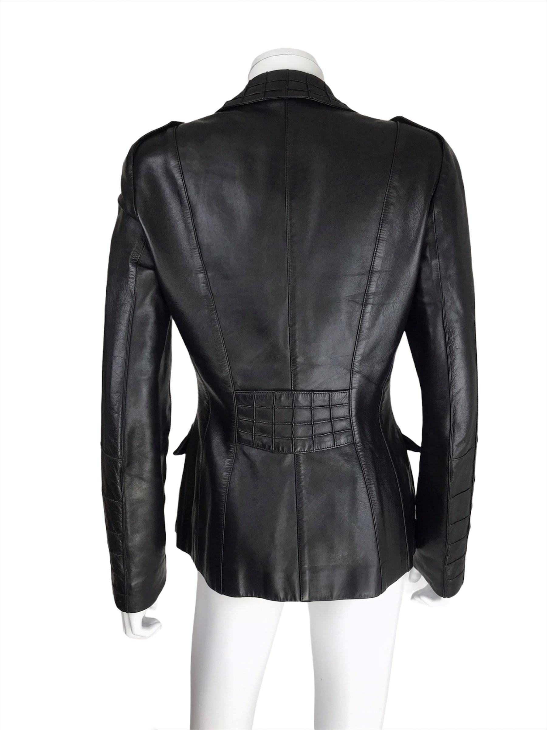 2000's Thierry Mugler Leather Set Matrix Style S/M 1