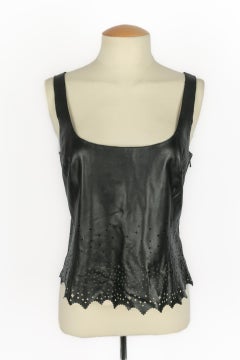 Thierry Mugler leather top