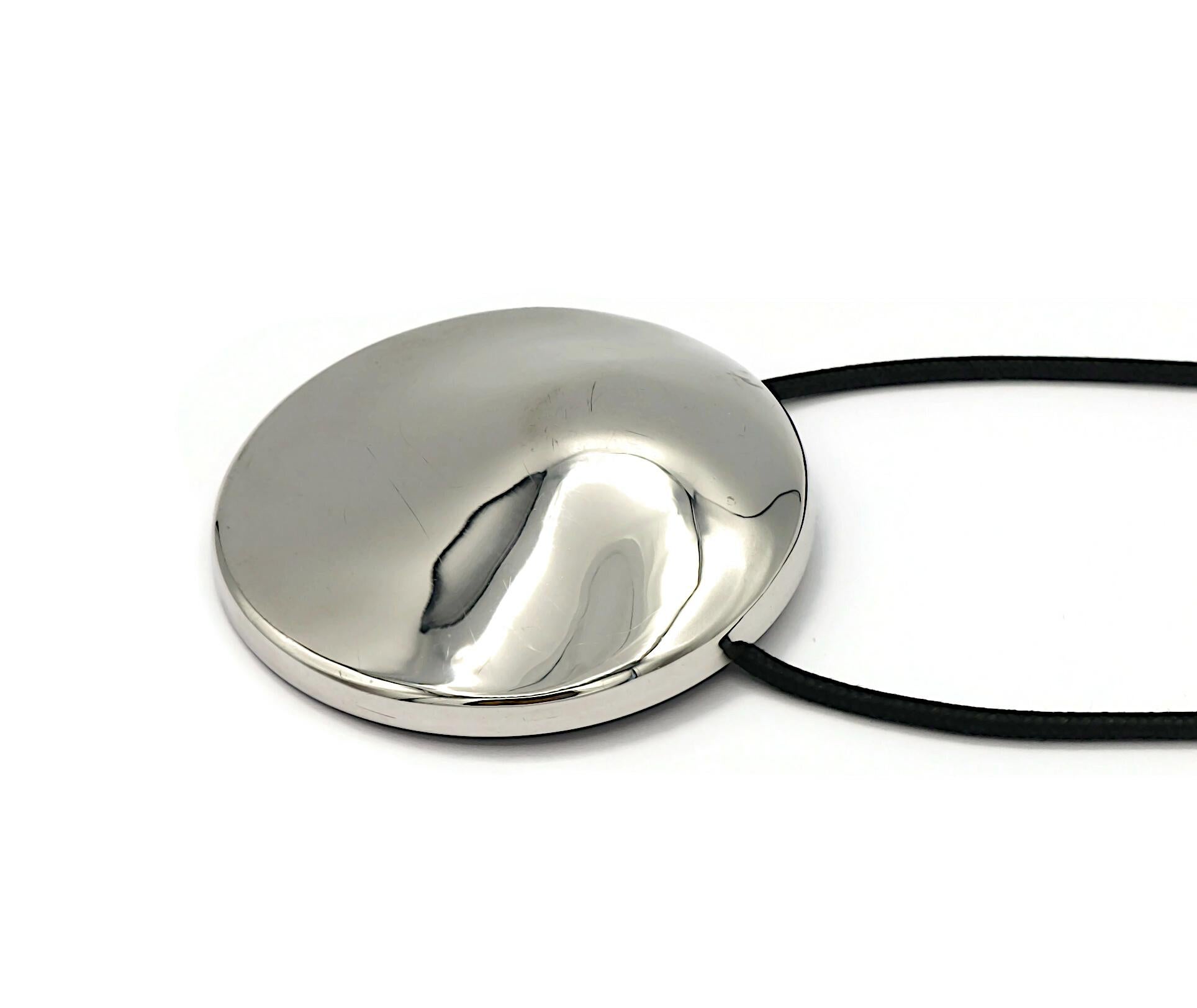 THIERRY MUGLER Limited Edition Le Talisman Sterling Silver Pendant Necklace For Sale 4