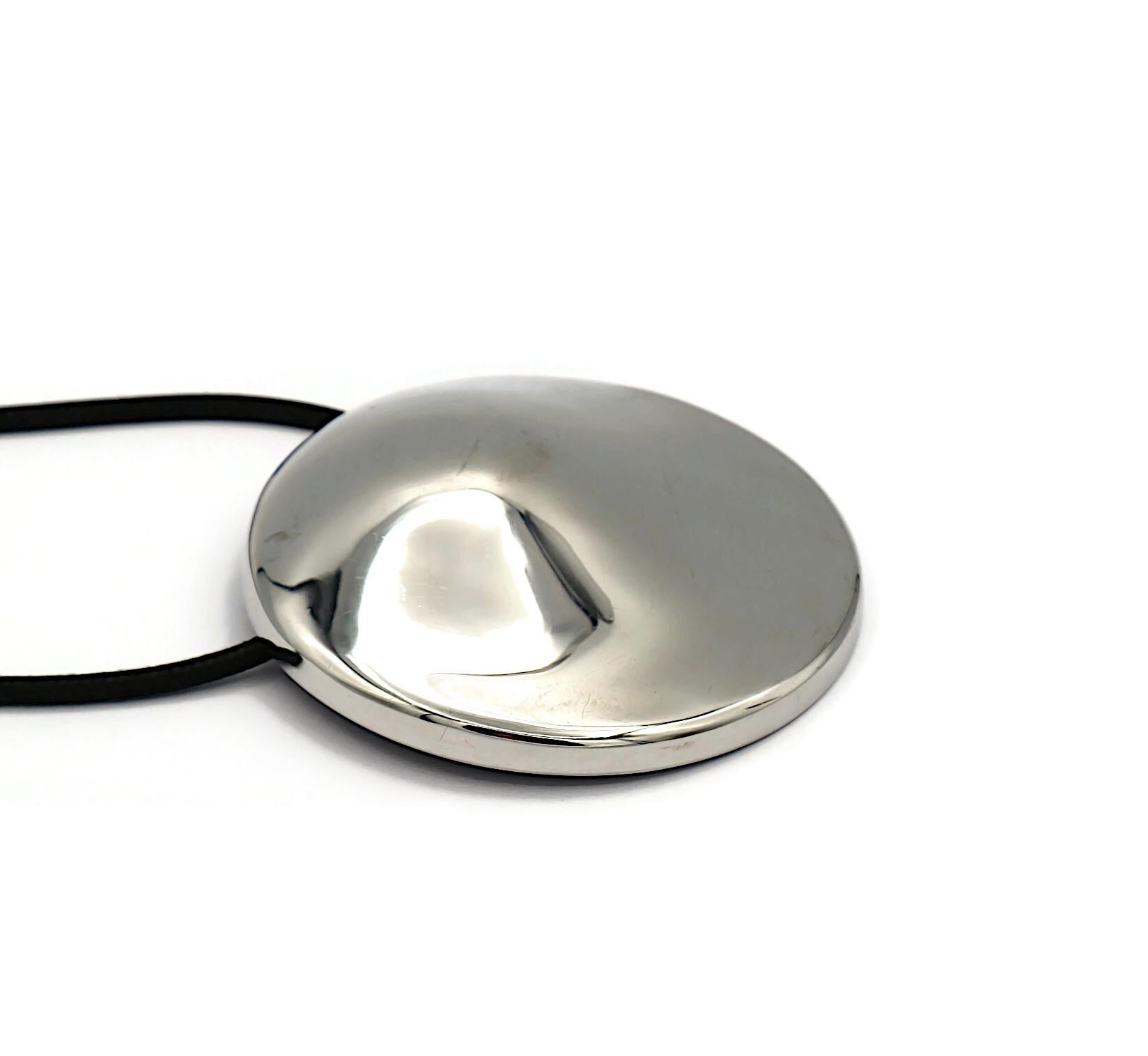 THIERRY MUGLER Limited Edition Le Talisman Sterling Silver Pendant Necklace For Sale 5