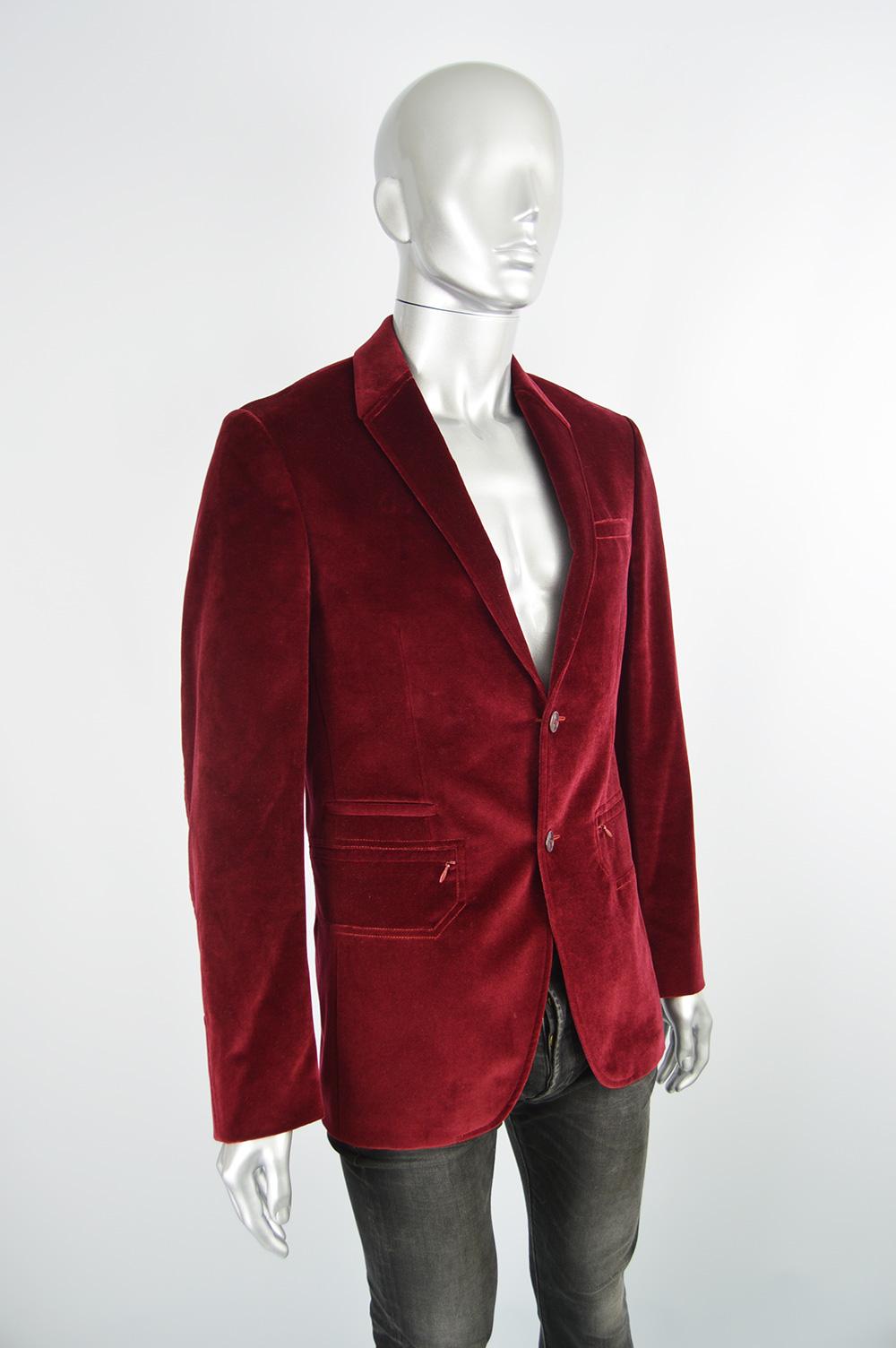 red velvet jacket mens