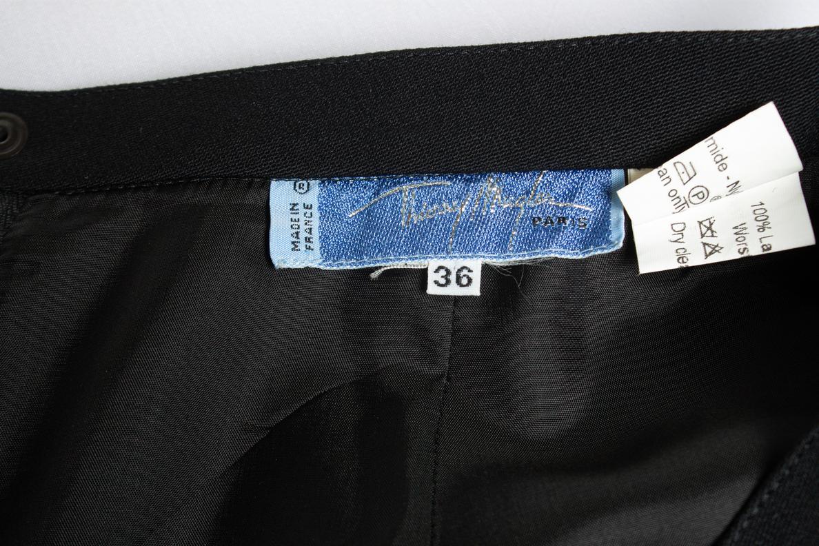 Thierry Mugler, mini skirt with sheer details For Sale 1