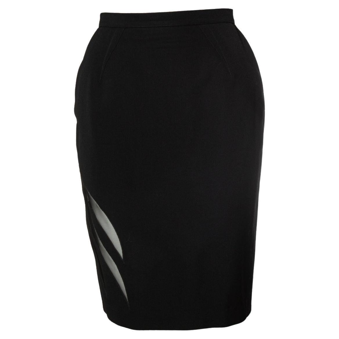 Thierry Mugler, mini skirt with sheer details For Sale