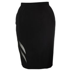 Thierry Mugler, mini skirt with sheer details