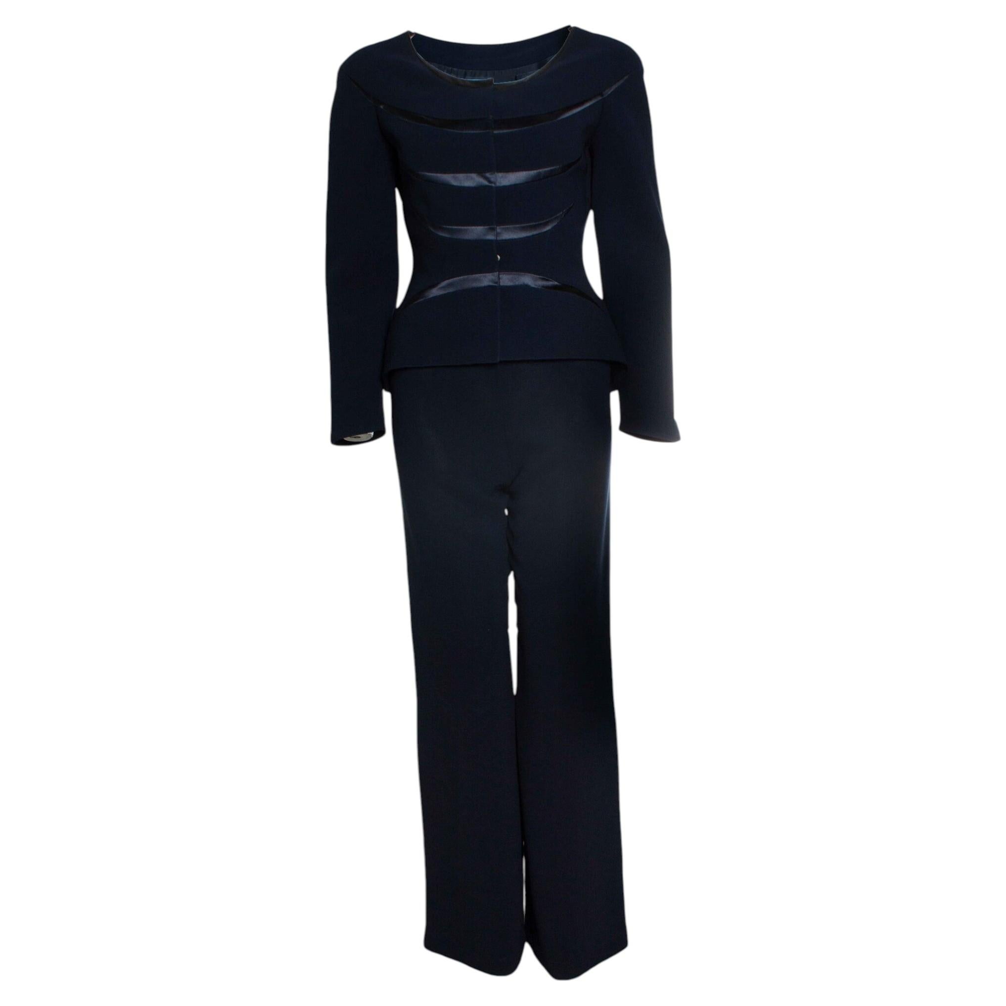 Pre-owned Mugler Thierry , Navy Blue Suit