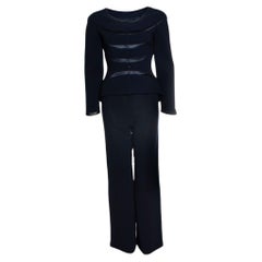 Thierry Mugler,  navy blue suit