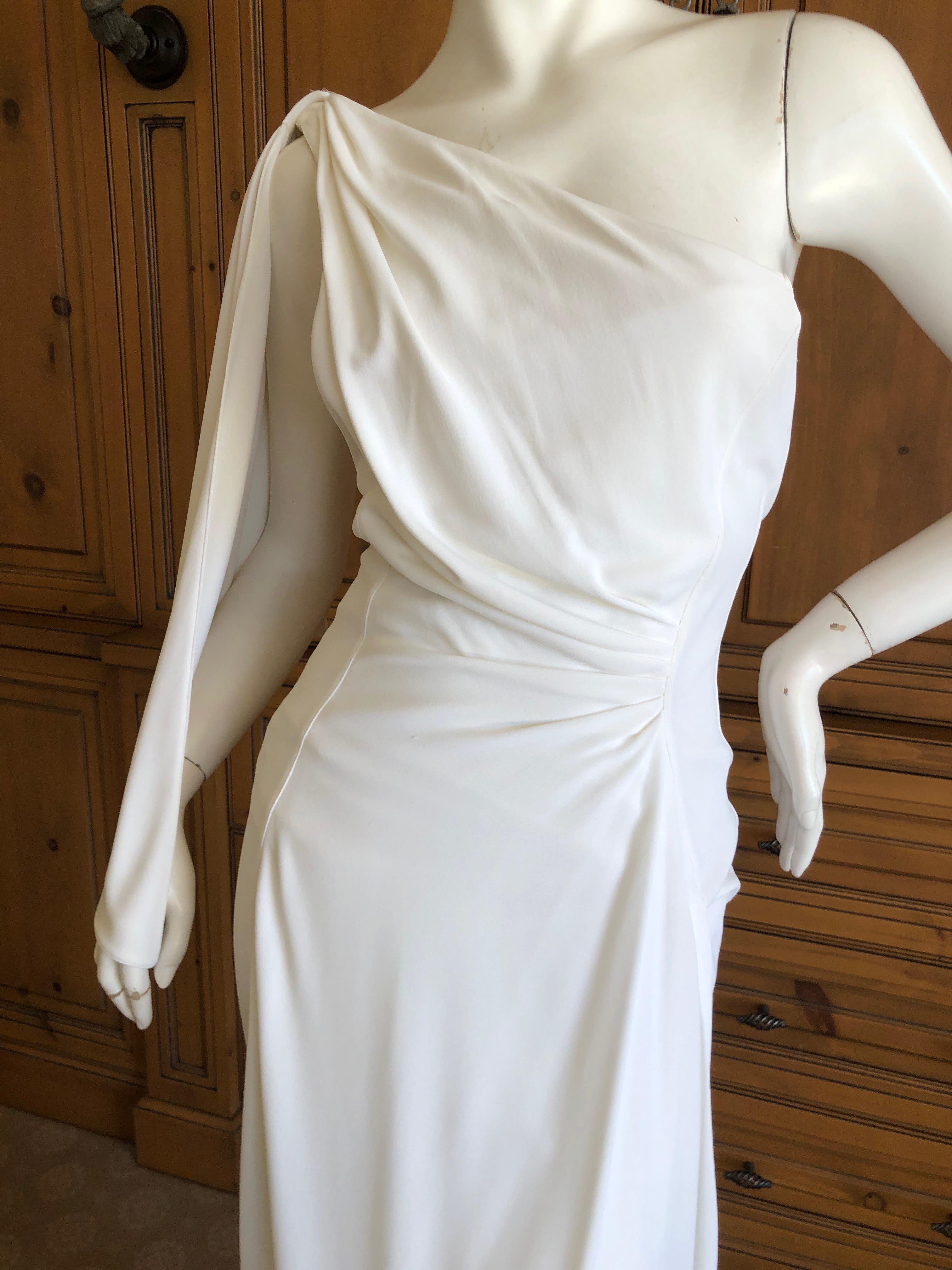 mugler white dress