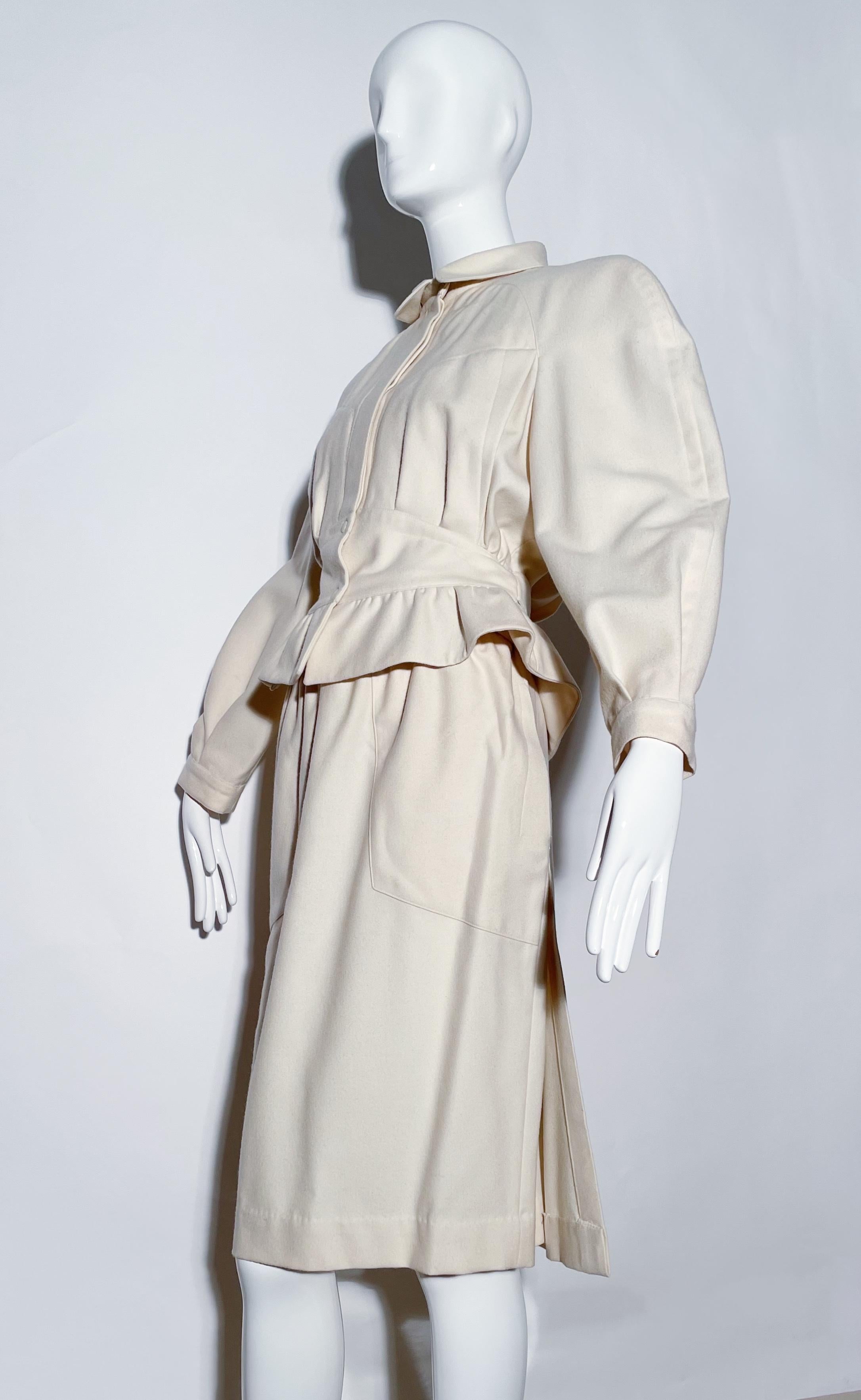 Thierry Mugler Peplum Skirt Suit  For Sale 2