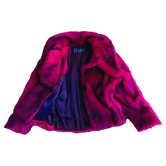 Thierry Mugler Phenomenal Rare 1985/86 Faux Fur Coat Jacket