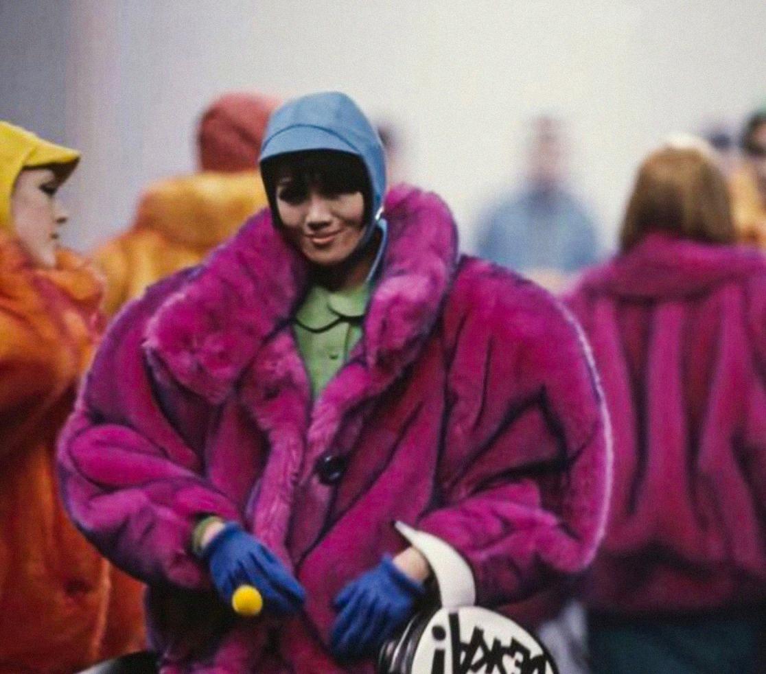 Women's Thierry Mugler Phenomenal Rare 1985/86 Faux Fur Coat Jacket For Sale