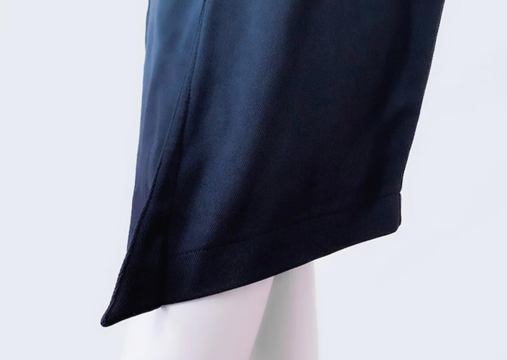 Thierry Mugler Rare Dramatic Suit Skirtsuit Silhouette Wool Blazer Skirt 80s en vente 3
