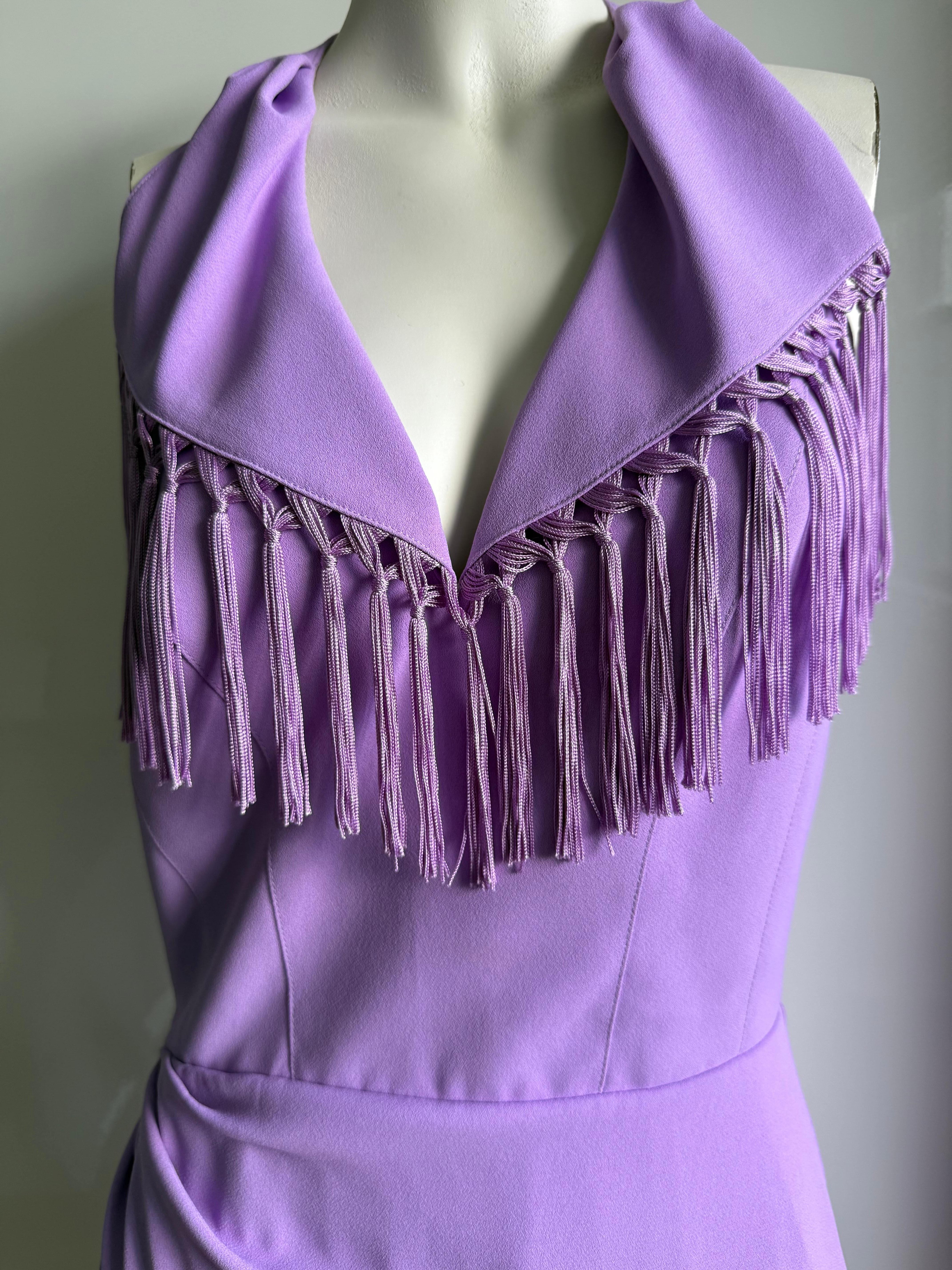 Thierry Mugler Seltenes Sexy Vintage Lillac-Kleid in Lillac-Optik im Zustand „Gut“ in New York, NY
