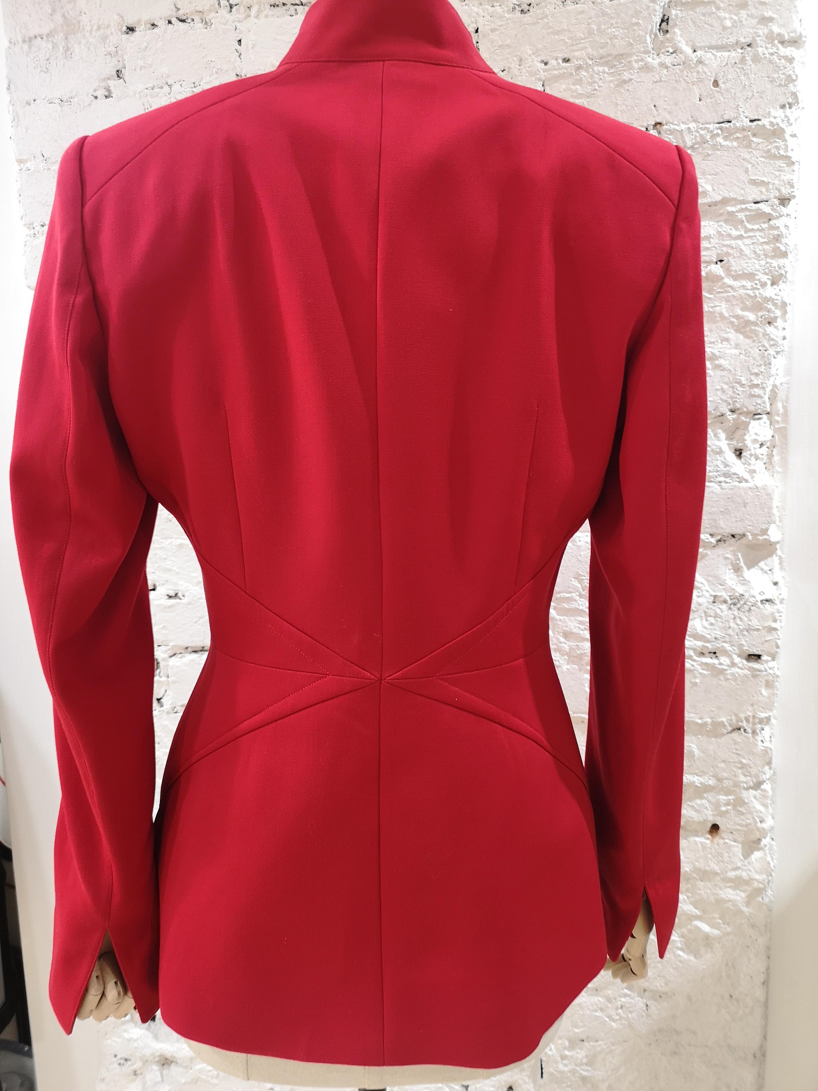 Thierry Mugler Red Jacket For Sale 4