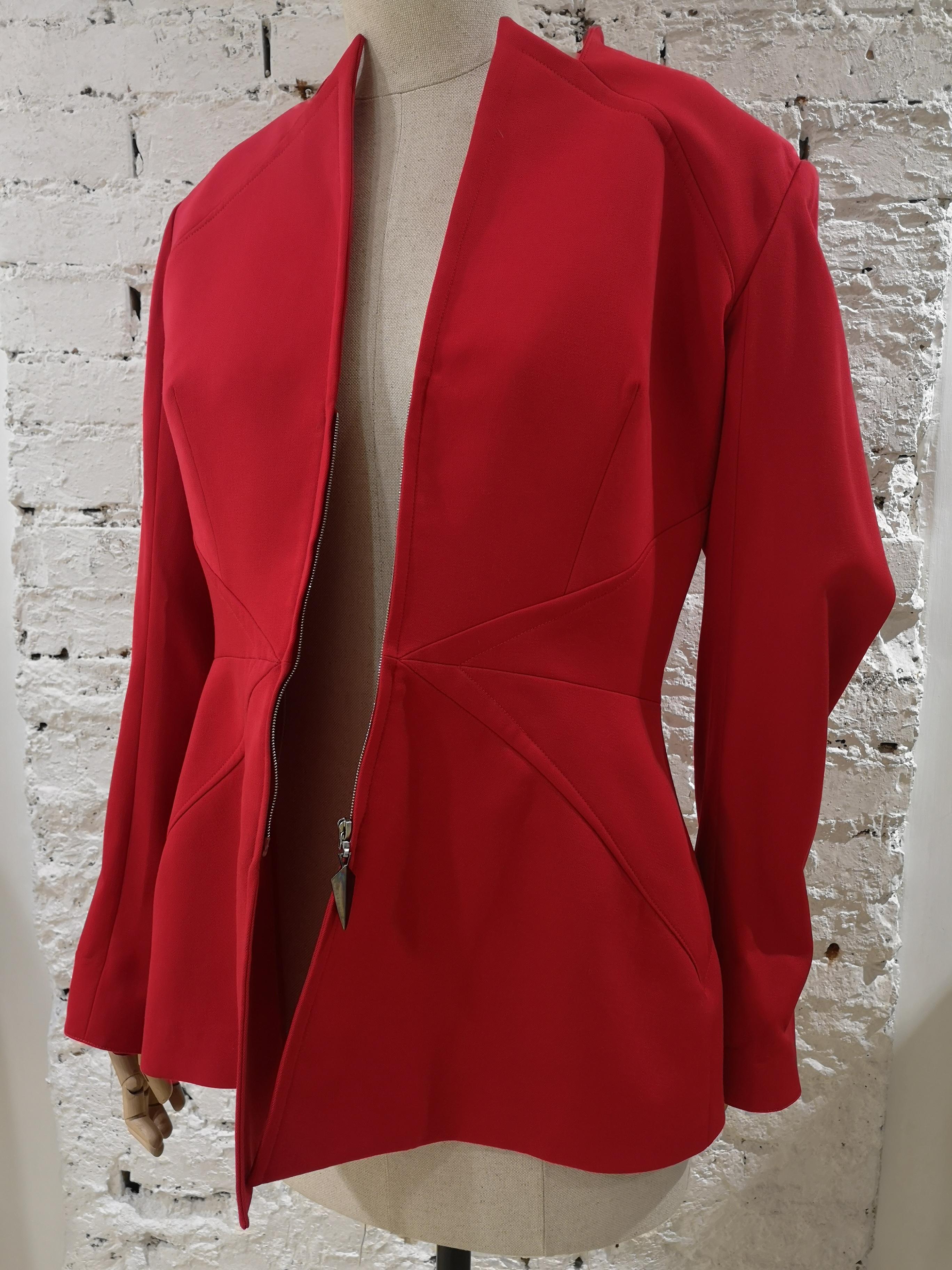 Thierry Mugler Red Jacket For Sale 7