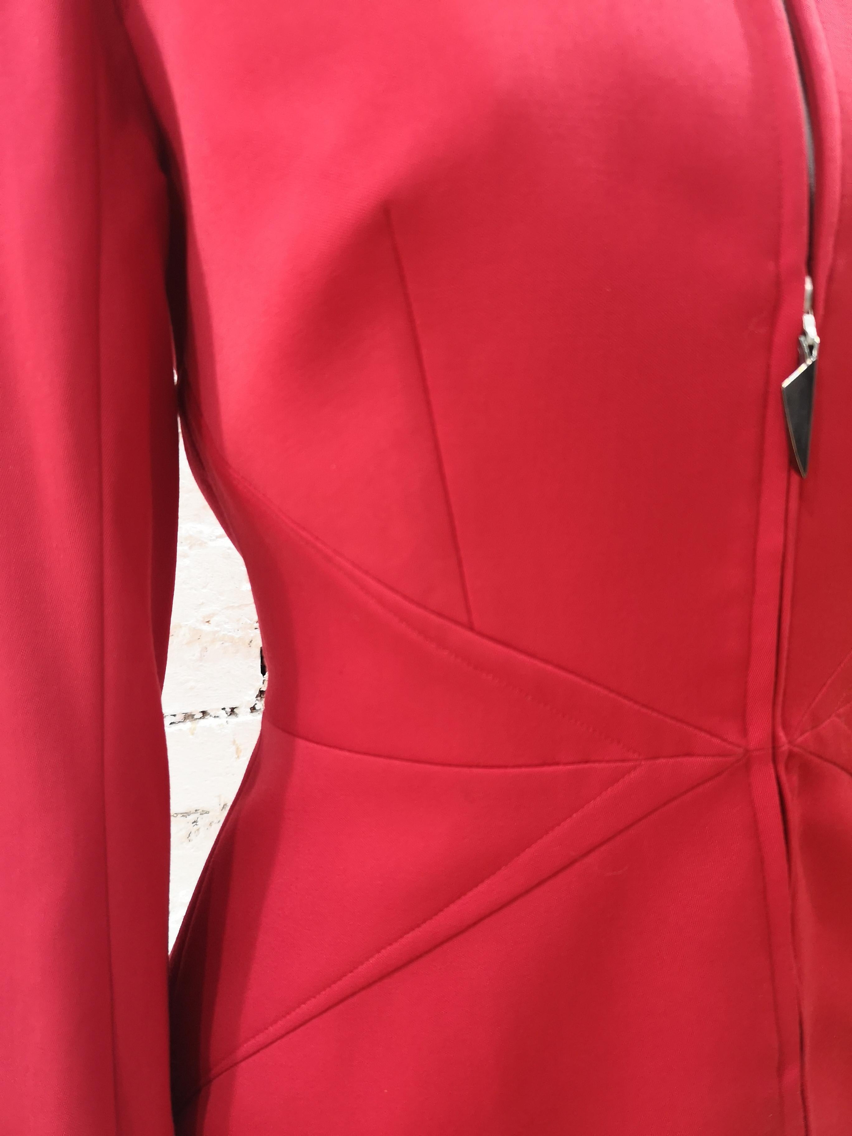 Women's Thierry Mugler Red Jacket For Sale