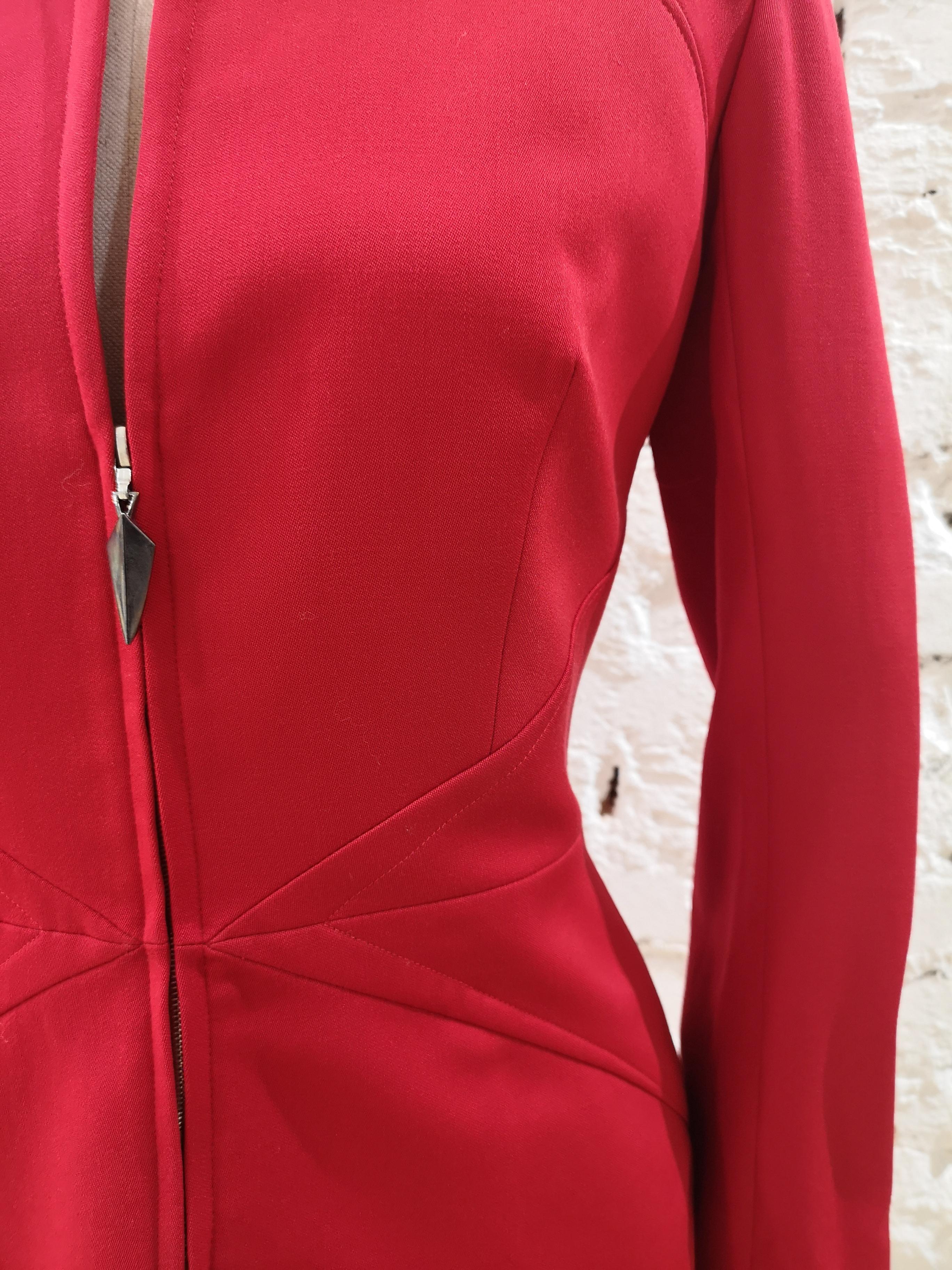 Thierry Mugler Red Jacket For Sale 1