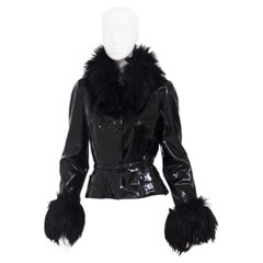 Thierry Mugler Runway Winter 1996-1997 Latex and Fur Jacket