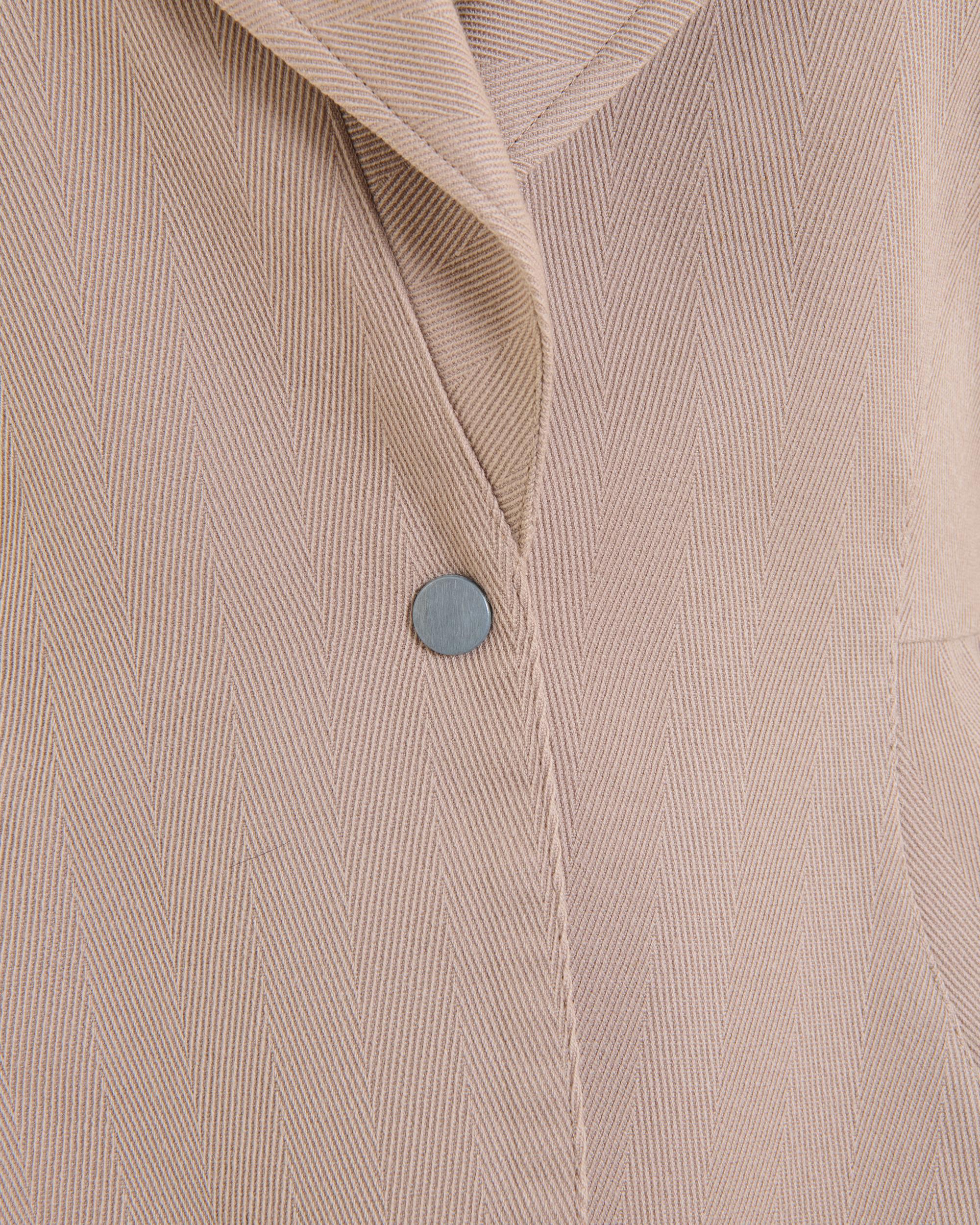 Thierry Mugler S/S 1989 'Les Atlantes' Beige shaped sculptural blazer jacket For Sale 4