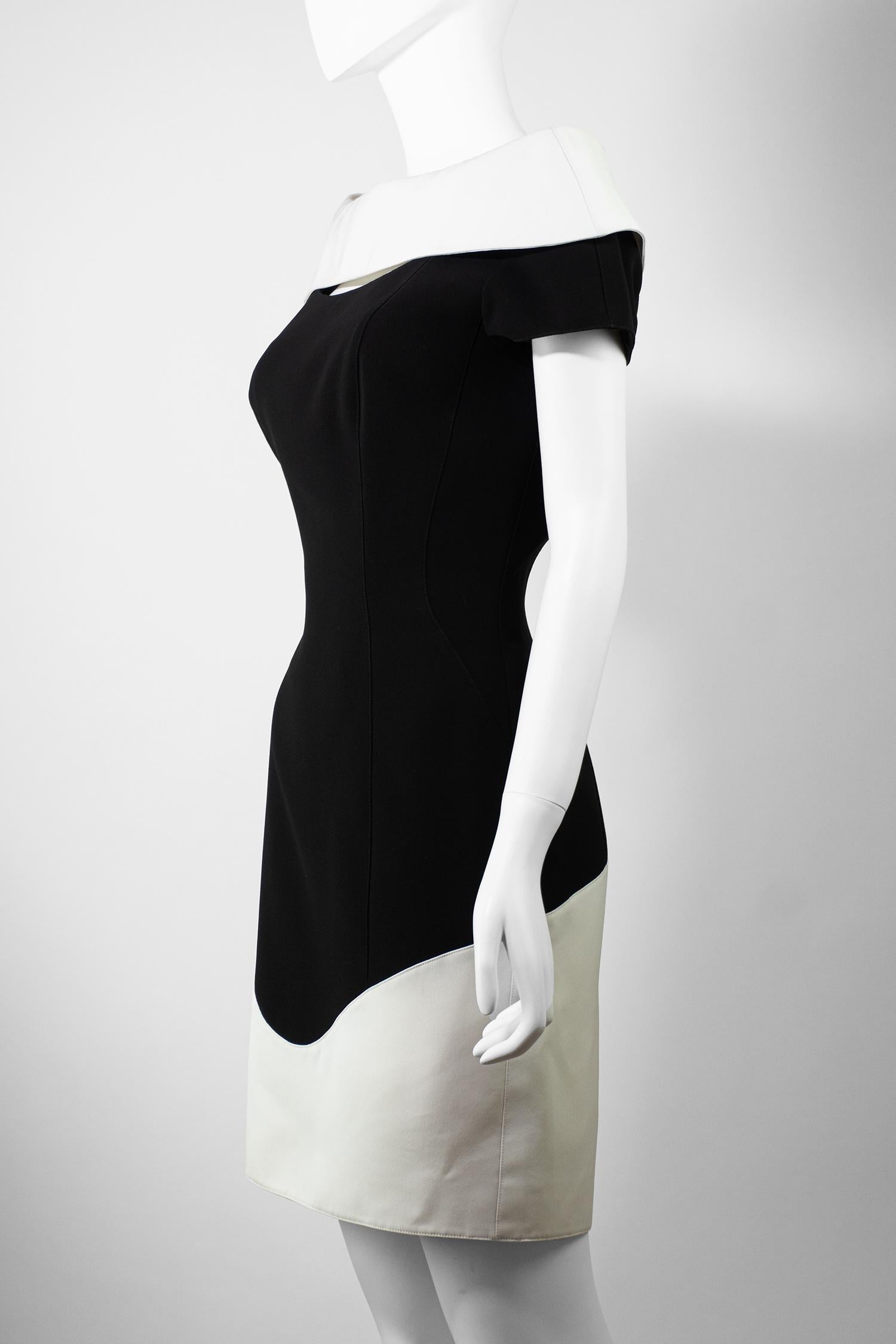 Thierry Mugler S/S 1996 Rare Vintage Sculptural Hourglass Dress FR40 For Sale 1