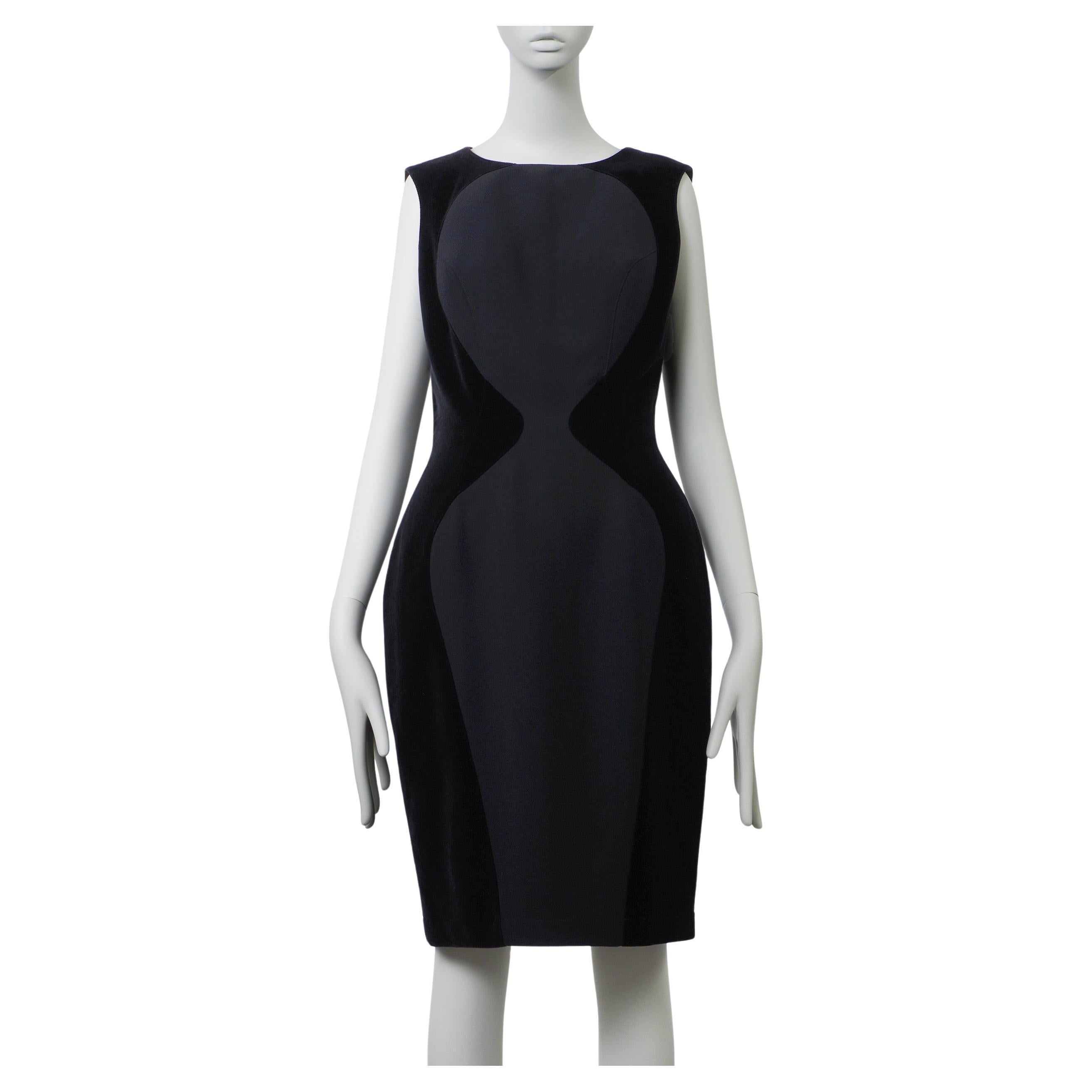 Thierry Mugler Vintage S/S 1997 Couture Hourglass Bow Detail Dress